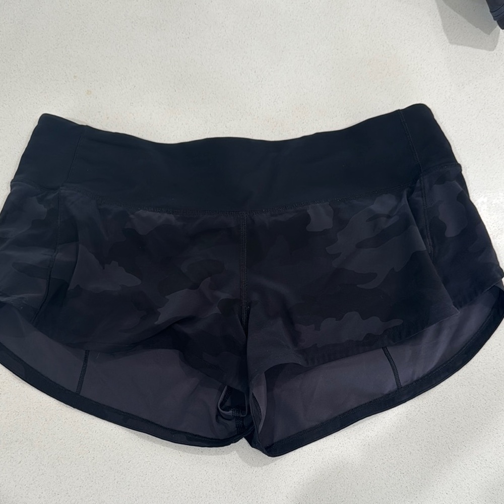 Lululemon Athletica Black Athletic Shorts Performance Design